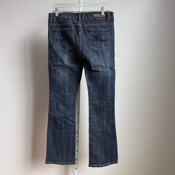 Seven7 sz 30 blue low rise boot cut denim jeans - Picture 6 of 8